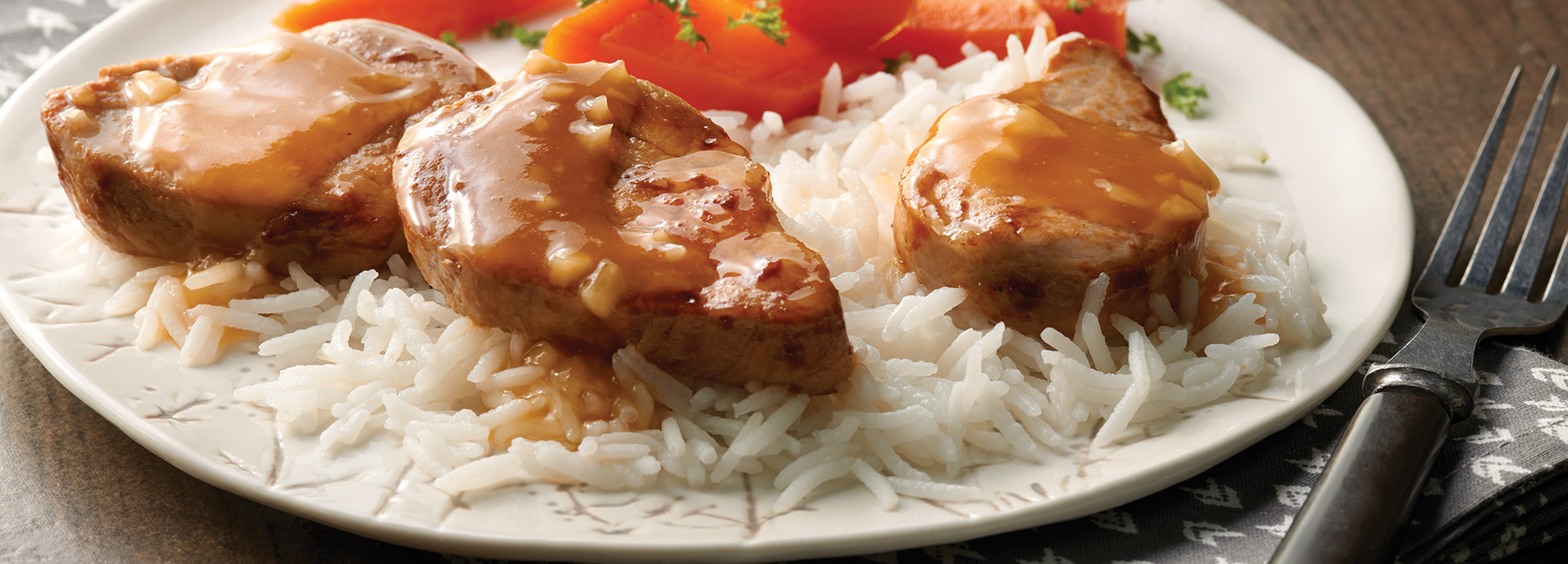 Success Pork Medallions with Apricot Glaze Success®